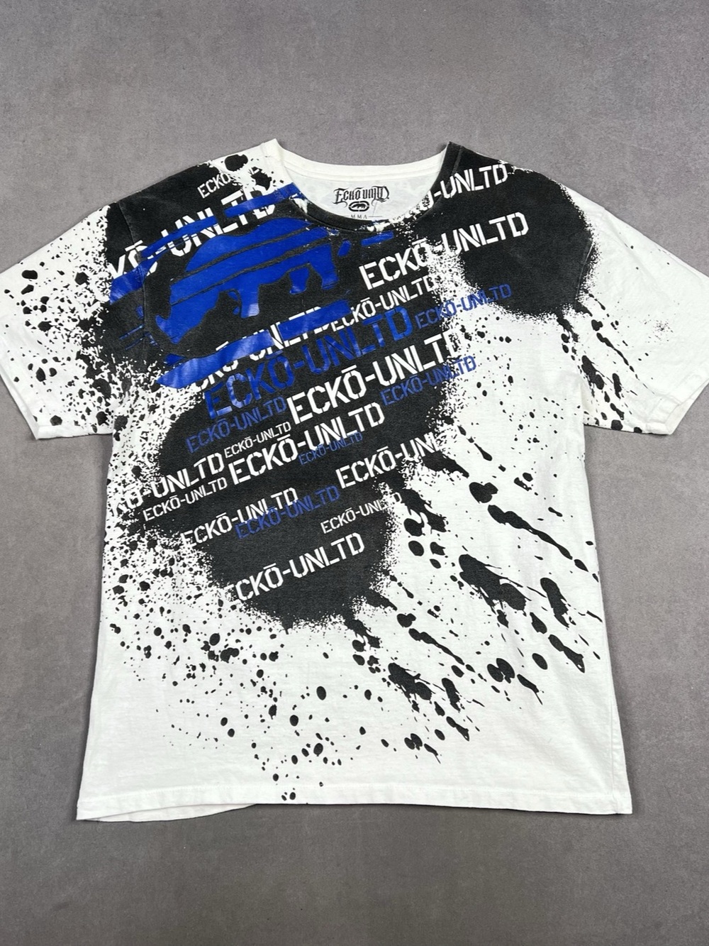 Ecko Unlimited Graphic Short Sleeve Tee White XL Y2K